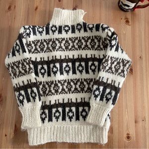 Hand knit sweater
